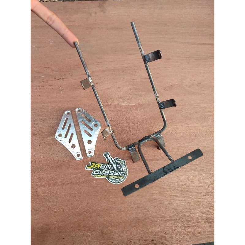 breket tralis T segitiga rgr trs set kupingan almini cnc tralis lampu pnp T segitiga rgr trs / duduk