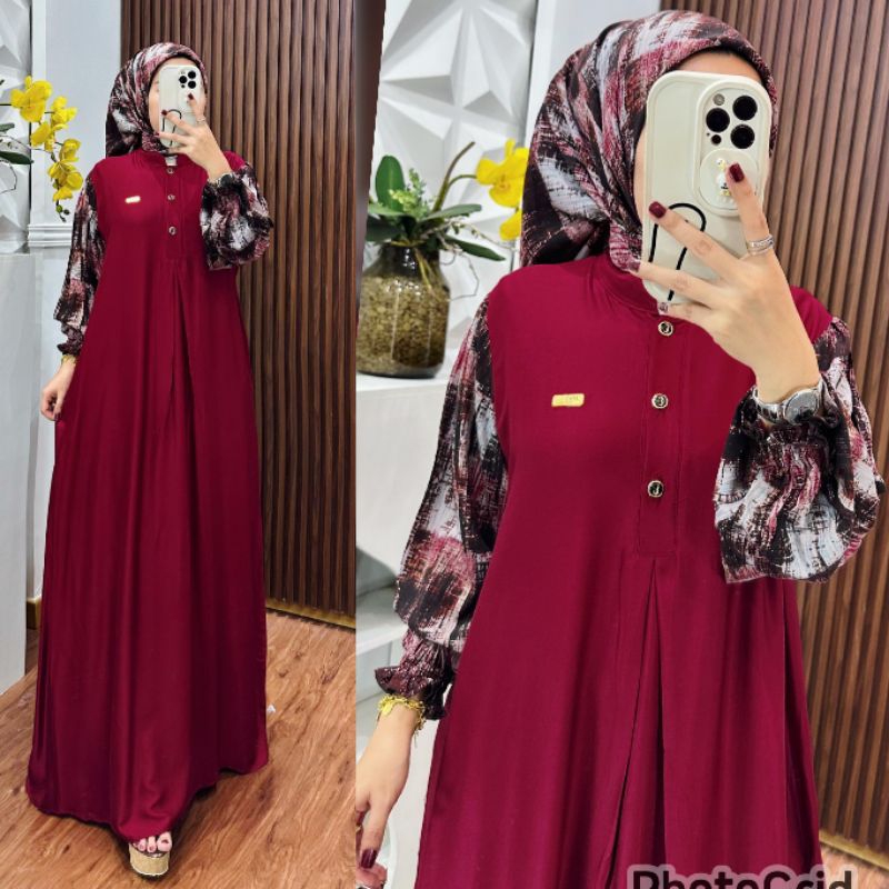 GAMIS HELIA SET HIJAB/GAMIS HELIA HIJAB DST/GAMIS HELIA SET HIJAB DST/GAMIS SET HIJAB/GAMIS RAYON SE