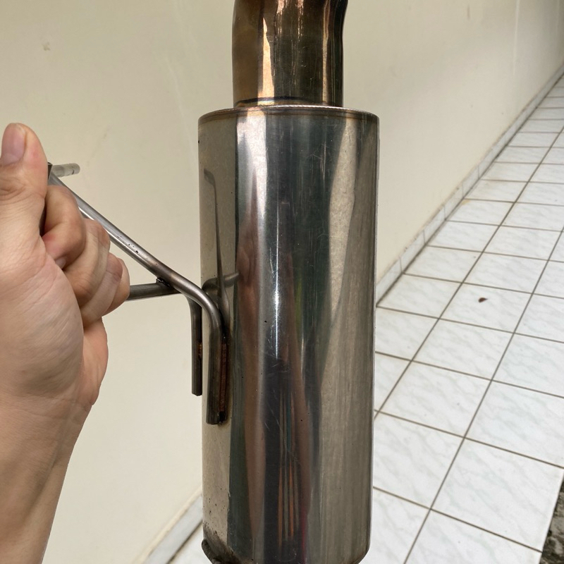 knalpot muffler jazz GK5 bolt on JS racing made in thailand full stainless