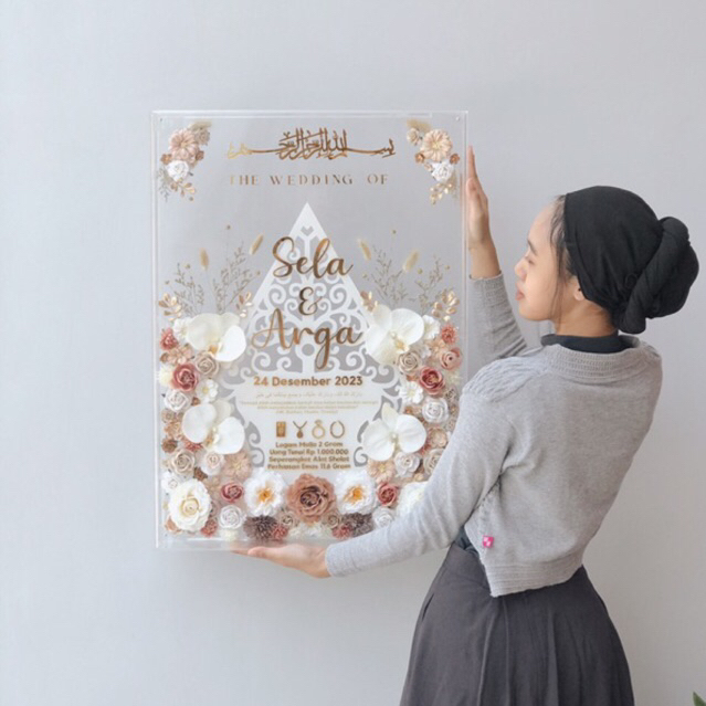 MAHAR GUNUNGAN FRAME AKRILIK