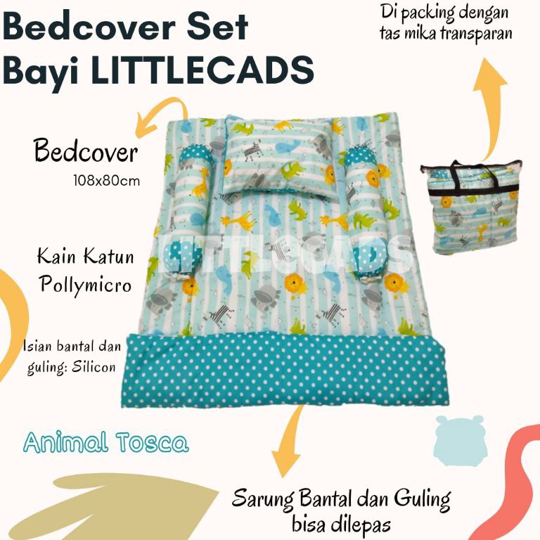 ART C86P BEDCOVER BAYI  SELIMUT BAYI FREE TAS MIKA  LITTLECADS 3
