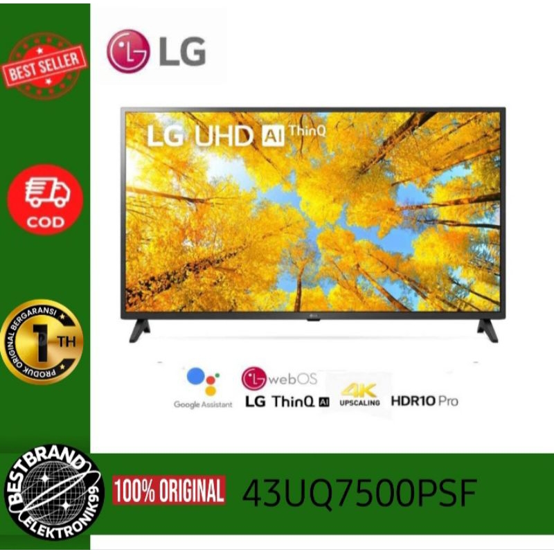 LG 43UQ7500 4K UHD LED 43INCH AI THINQ 43UQ7500PSF