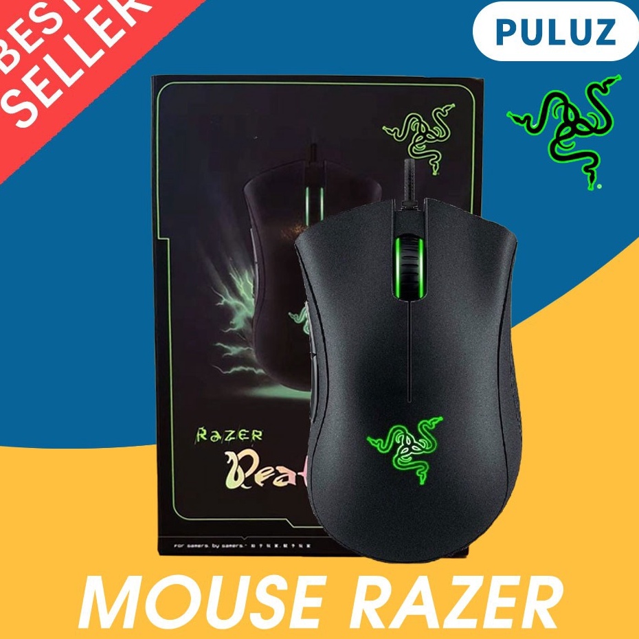 Razer Deathadder Chroma USB LED Warna Optical Mouse Gaming deathadder Essential