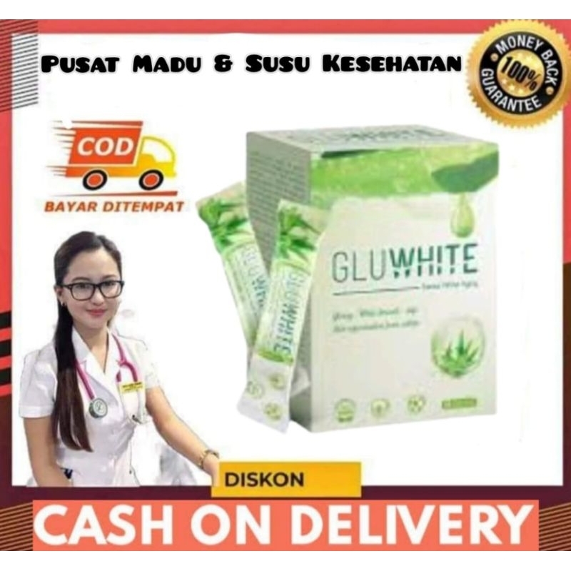 GLUWHITE COLLAGEN DRINK IMPORT US AS ORIGINAL SUPLEMEN COLLAGEN PEMUTIH BADAN / WAJAH SECARA ALAMI