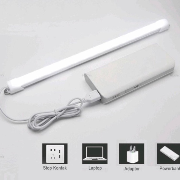 Diskon Lampu Neon LED Panjang Model USB Tinggal Colok  Lampu Neon LED USB