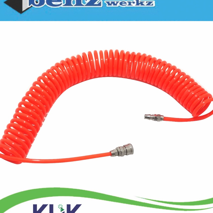 HJ6 Benz Selang Recoil Hose 12 meter  Selang Spiral Angin Kompresor