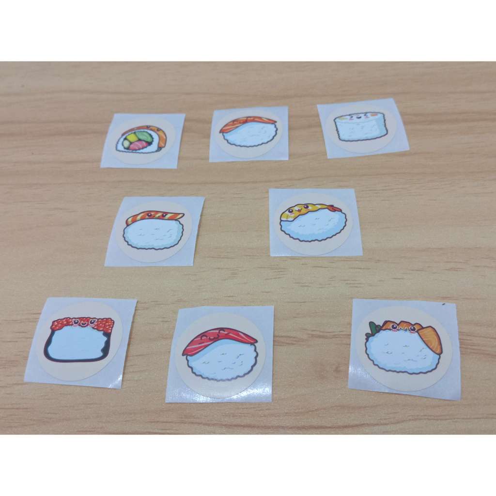 

(5 pcs) mini stiker sushi | mini sticker sushi food Japan