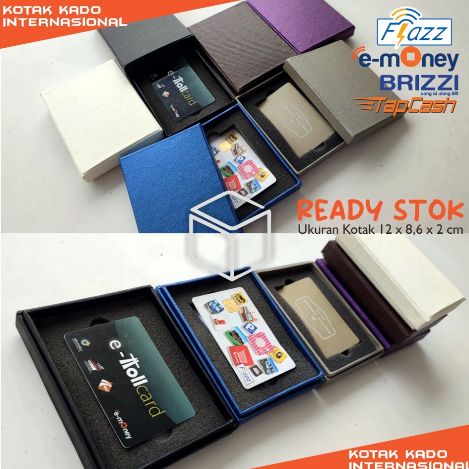 

Flash Sale Kotak kartu flazz emoney etoll brizzi giftset BANK nametag Emas sudah dengan busa ReadyStok