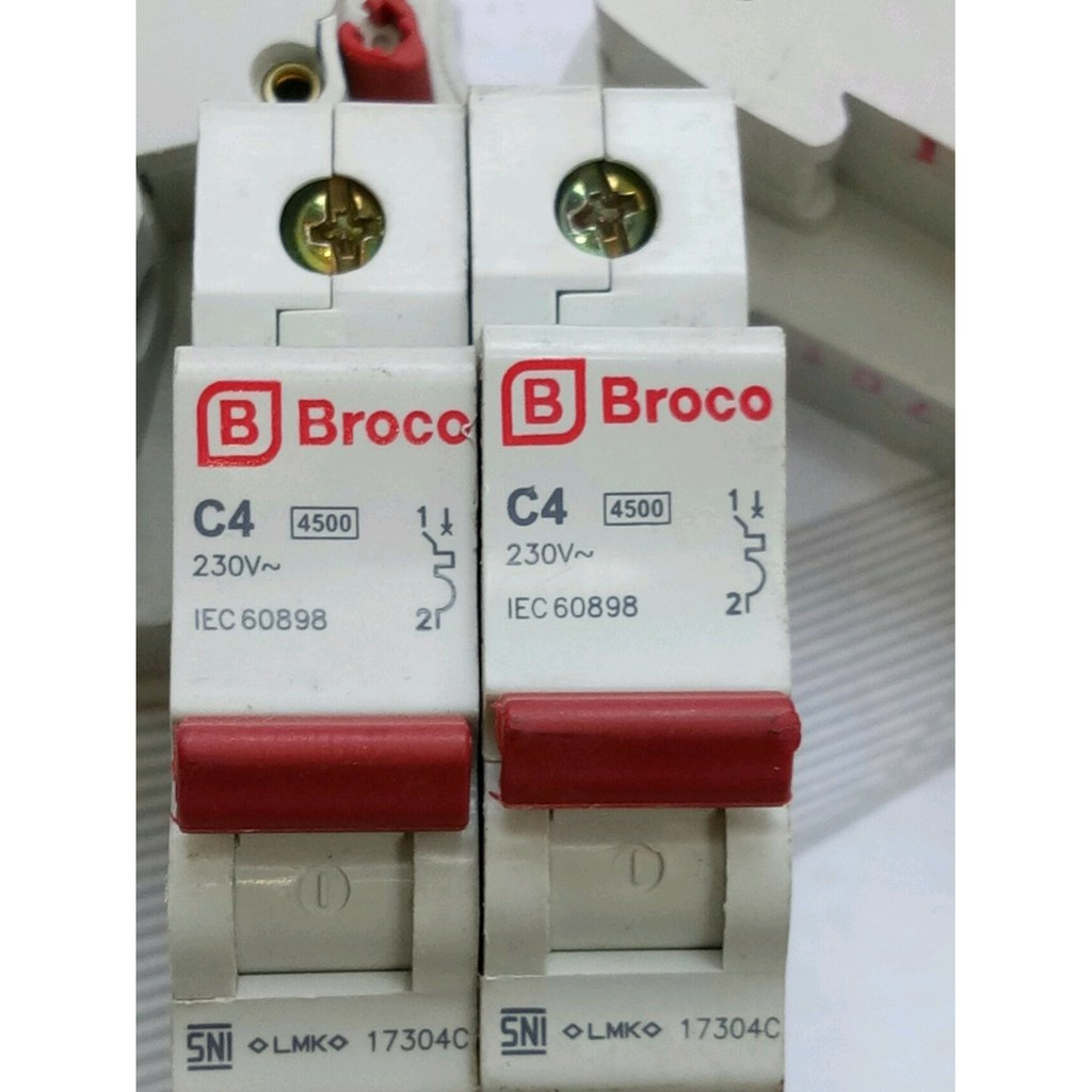 MCB BROCO 4 Ampere MCB 1Pas 1Phase 1P - 4A