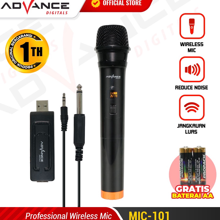 Advance MIC11 Mic Wireless Microphone Bluetooth Karaoke