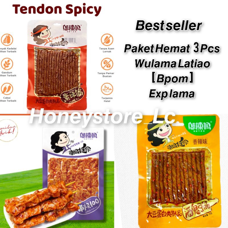 

[BPOM]Halal Wulama Latiao 3 Pcs Snack Viral/Snack Vegetarian food