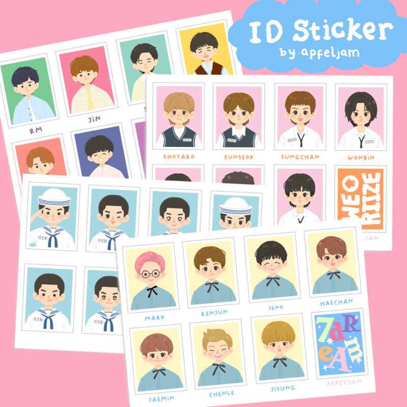 

ID Sticker BTS NCT RIIZE | by Apfeljam