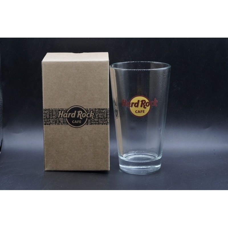Hard Rock Cafe Angkor Logo Pin Glass Gelas Collection Collectible Original Merchandise USA