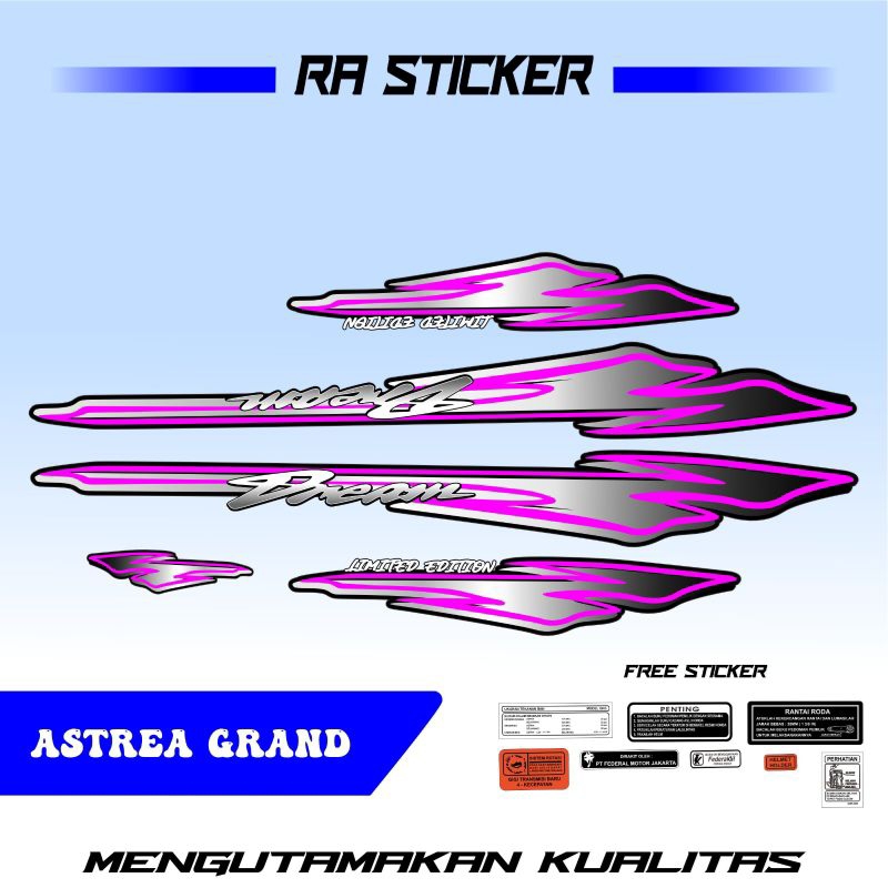 [COD] STRIPING ASTREA GRAND, STRIPING DREAM, ASTREA GRAND, STRIPING ASTREA TERBARU, STRIPING ASTREA 