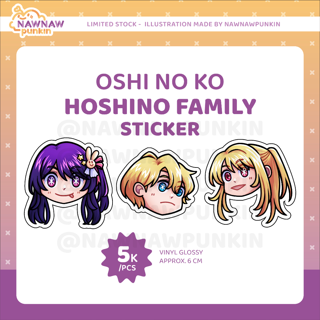 

[Oshi No Ko Fanmerch] Hoshino Family Sticker