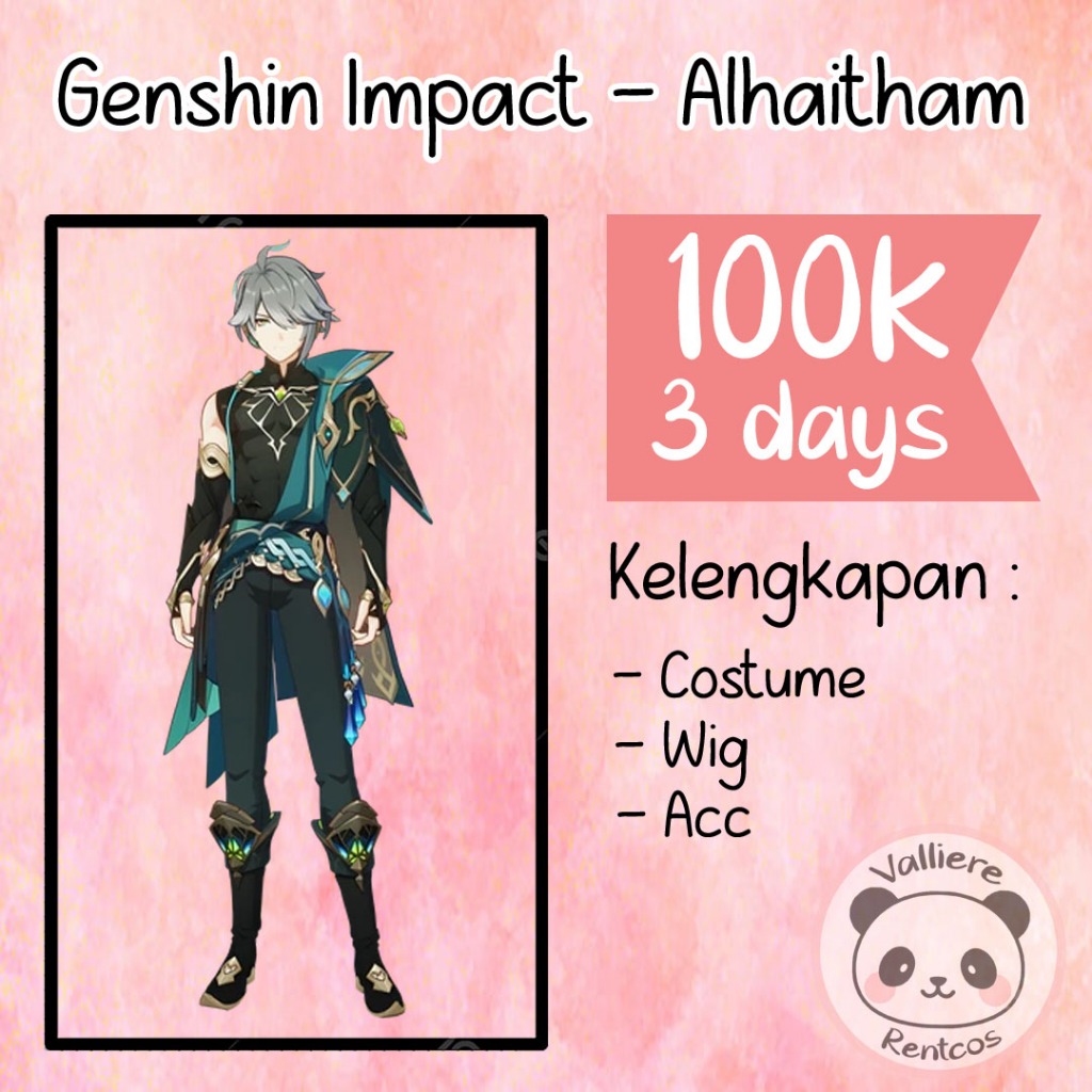 Rental kostum Genshin Impact Alhaitham