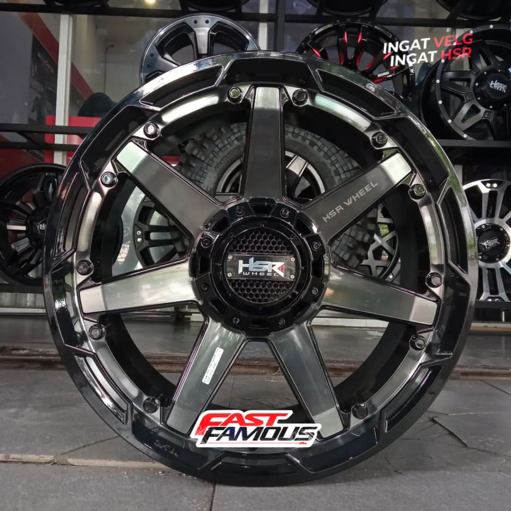 Velg R17 Baut 6 Mobil Pajero fortuner Triton Strada terrano Panther Dll Velg R17 offroad