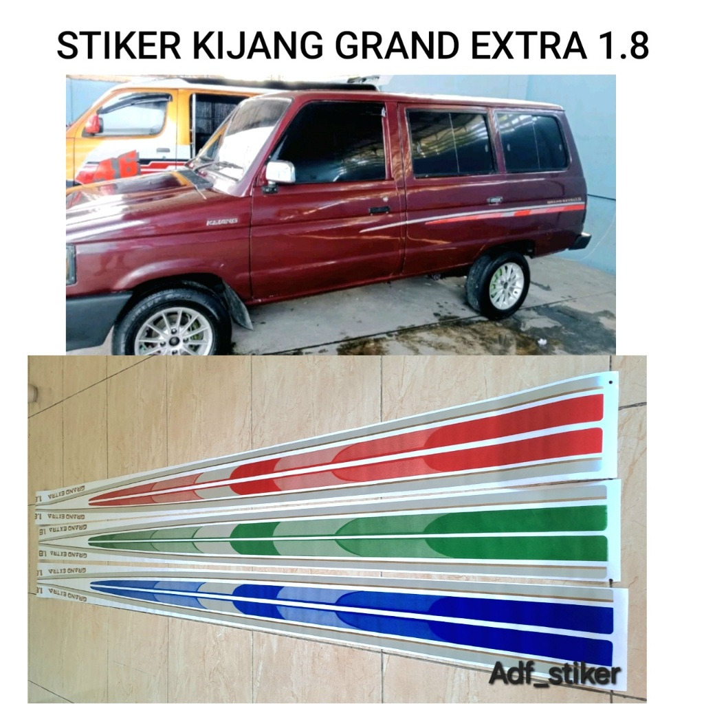 Stiker List Body Kijang Grand Extra 1.8 / Stiker Kijang Grand 1.8 / stiker kijang grand extra kijang