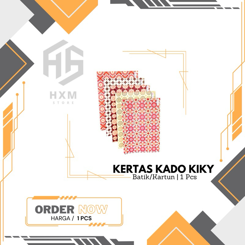 

Kertas Kado Motif Batik / Kartun KIKY [1 Pcs]