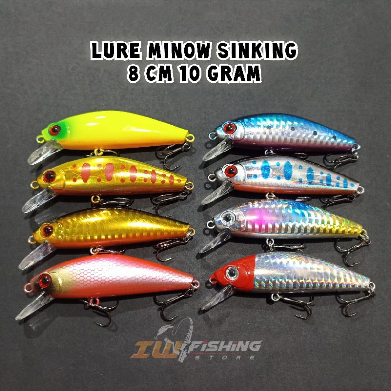 Lure minow Agile Proberos 7 cm 10 gram sinking umpan pancing casting mancing ikan hampala dan predat