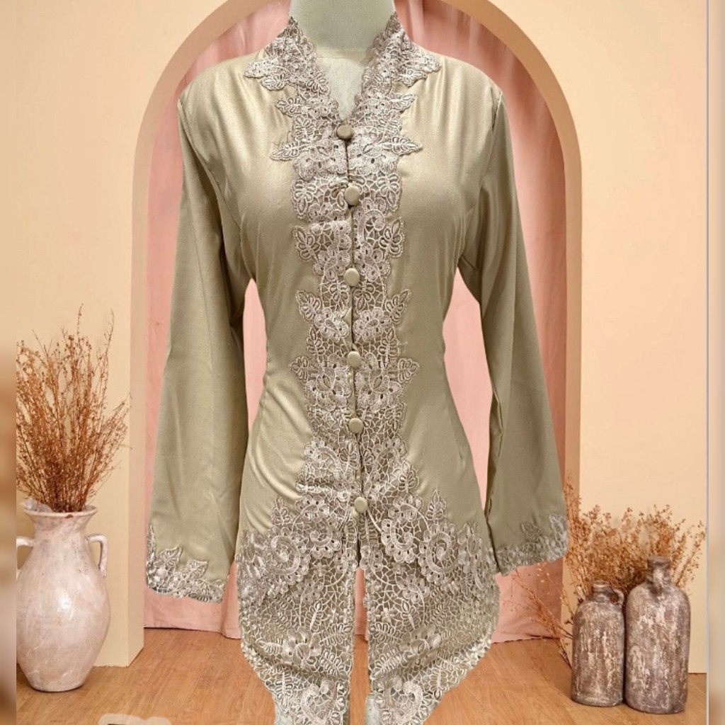 KEBAYA BORDIR ENCIM/KEBAYA BORDIR LENGAN PANJANG/KEBAYA BORDIR MODERN/KEBAYA BORDIR JUMBO