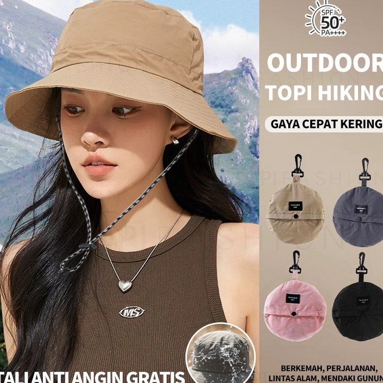 Bucket hat impor topi wanita korea Dapat dilipat topi dewasa wanita murah dapat disesuaikan topi spo