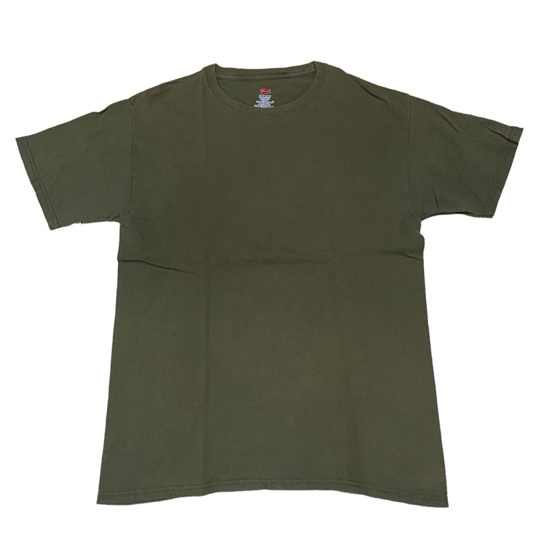 Hanes comfortsoft green olive tee