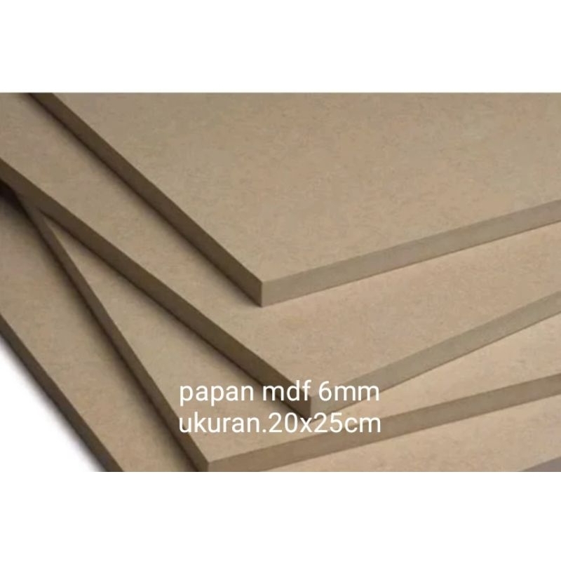 

papan mdf 5mm UK.20x25cm