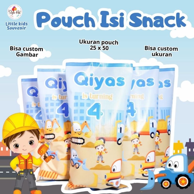 

min order 12pcs l pouch snack birthday l bingkisan snack l pouch custom