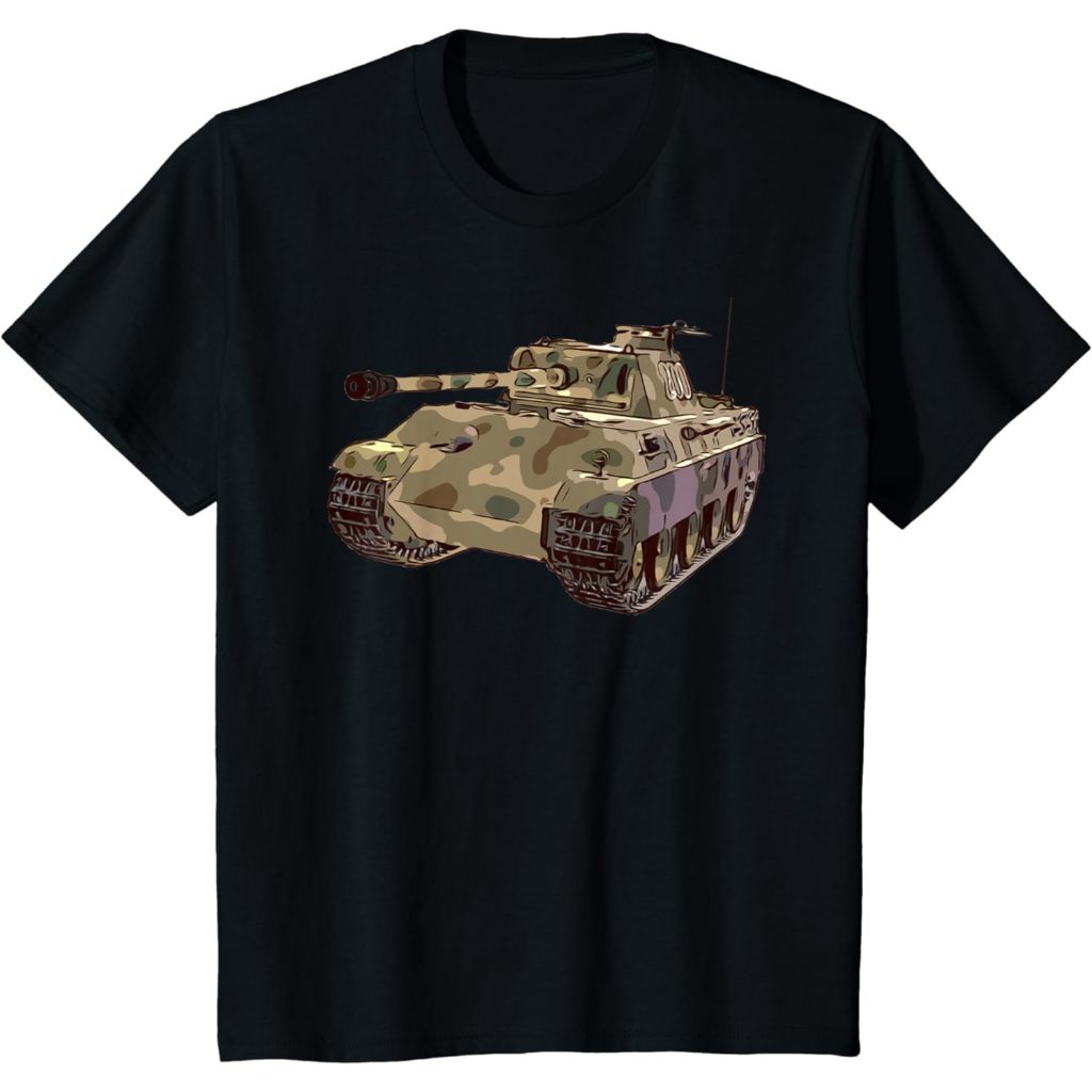 Kaos Anak German Panther Panzer WW2 Tank T-Shirt