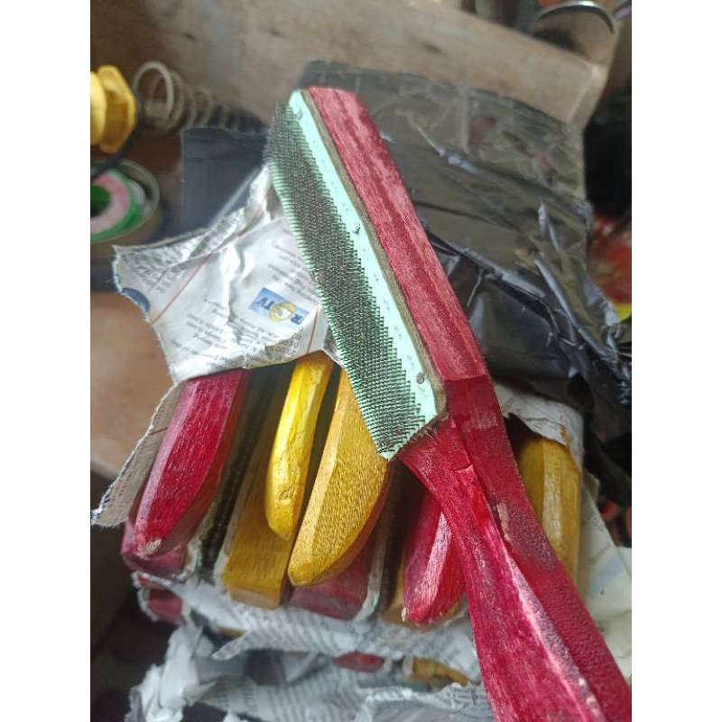 Sikat baja alat pengasah serbaguna super murah 24cm asli alat pengasah pisau high quality