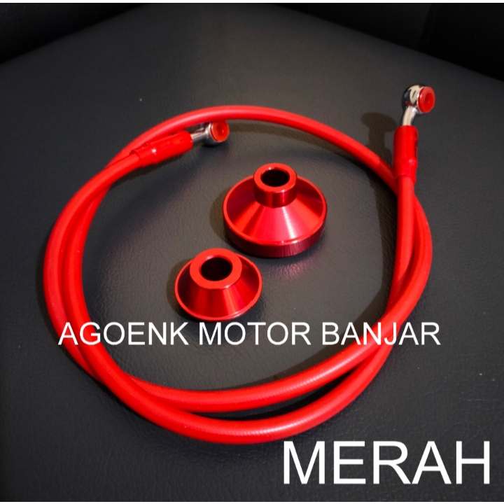 Paket Selang Rem Depan Variasi Panjang 90 CM + gir box honda BEAT VARIO SCOOPY