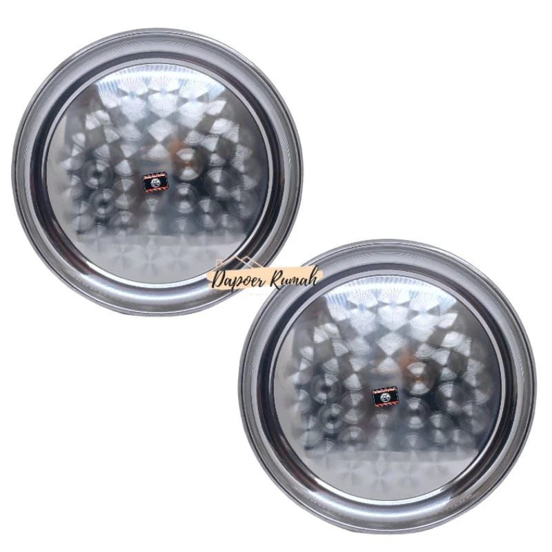 NAMPAN BULAT STAINLESS 35/BAKI BULAT NAMPAN KOPI/NAMPAN BULAT TRAY STAINLESS