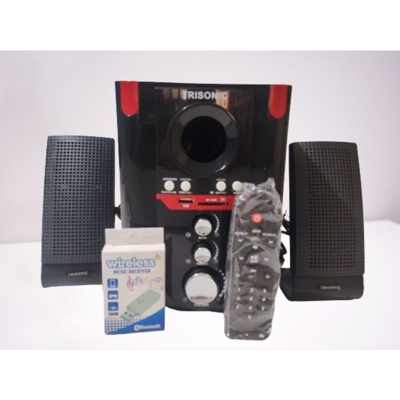 SPEAKER 2.1 TRISONIC T-188R FREE USB BLOETOOTH STIAP PEMESANAN