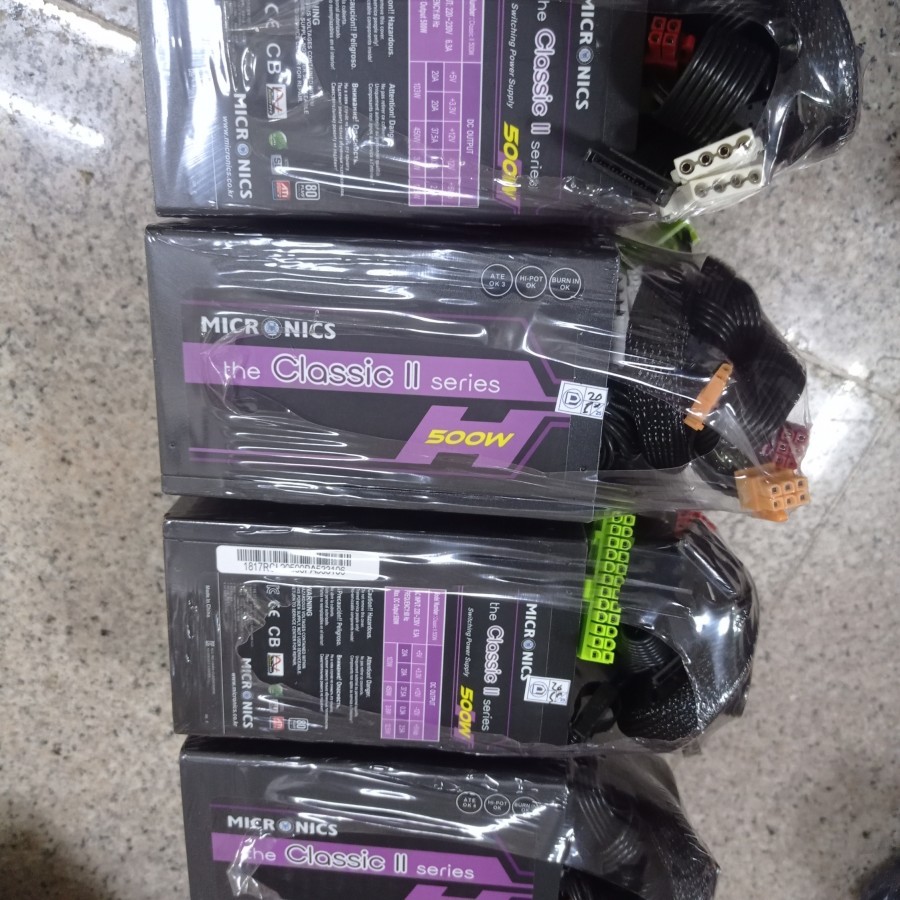 PSU PURE MICRONIC 500-600 WATT 80PLUS KABEL KOMPLITE NORMAL