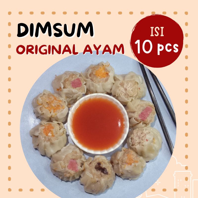 

Dimsum Ayam Original Topping mix (Makanan Mateng siap santap)