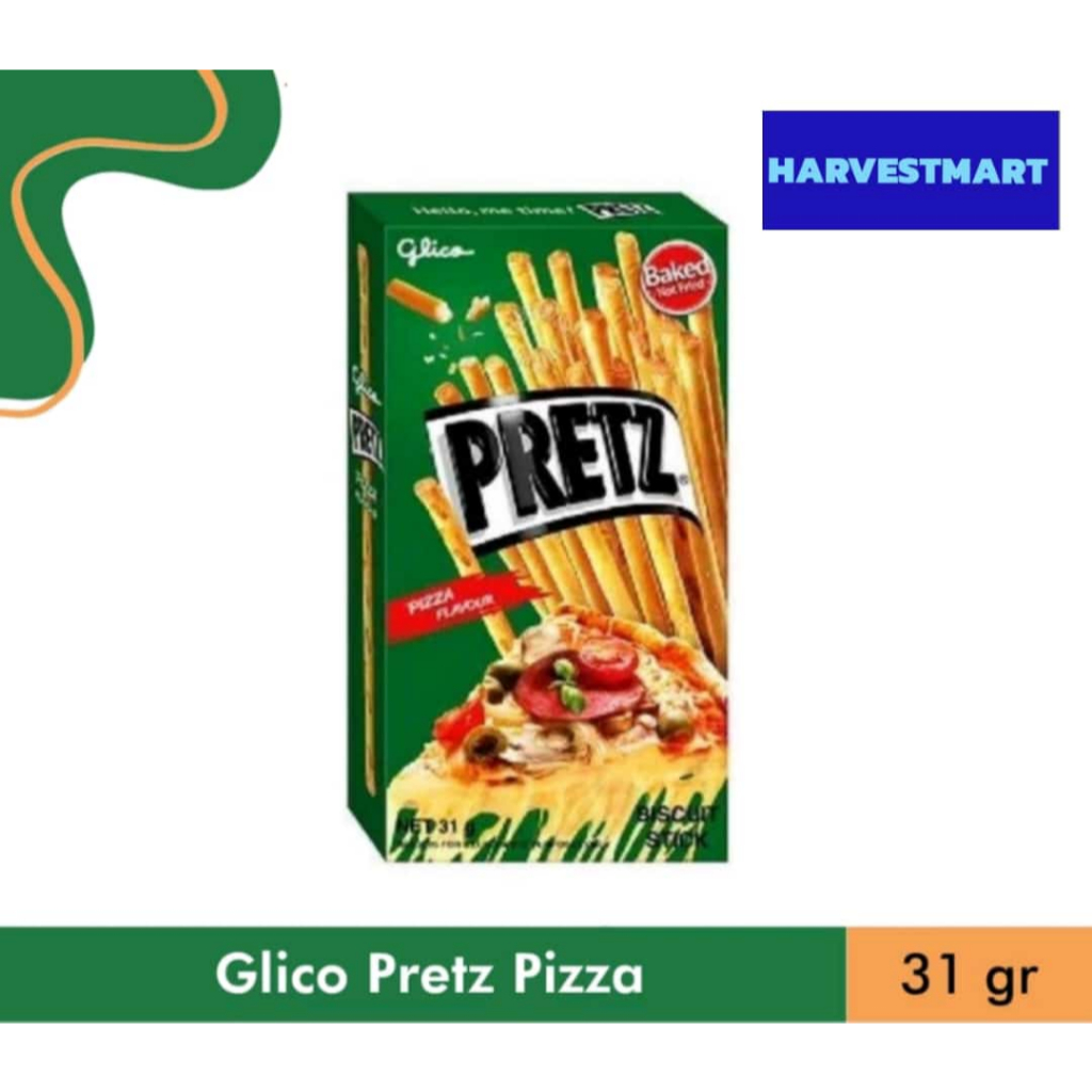 

Glico Pretz Biskuit Stick Rasa Pizza - Netto 31 gr//HARVESTMART