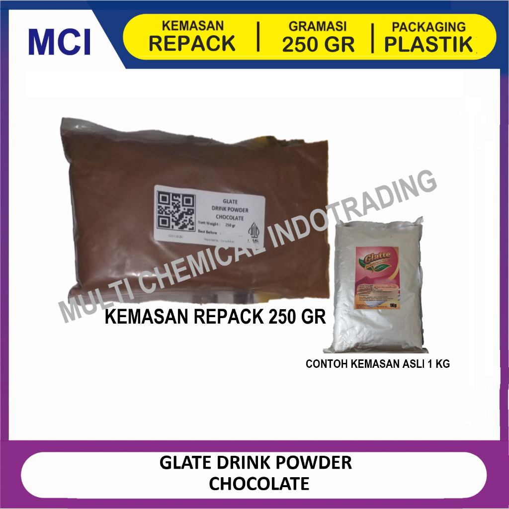 

GLATE DRINK POWDER BUBUK MINUMAN - REPACK 250 GR /BUBUK MINUMAN INSTAN