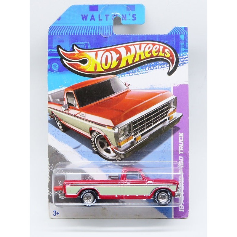 Hot Wheels 1979 Ford F-150 Truck - Walton's Wal Mart - merah abu abu