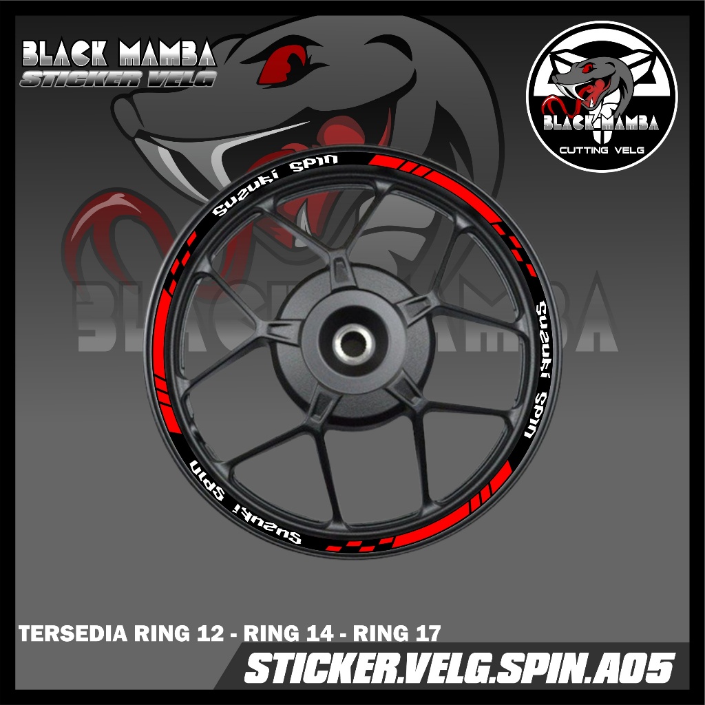 (COD) STICKER VELG SPIN - STIKER VELG LIS LIST VARIASI BAN/VELG SUZUKI SPIN  A05