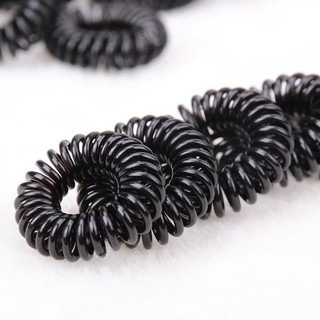 KUNCIR SPIRAL KECIL HITAM/IKAT RAMBUT SPIRAL KECIL