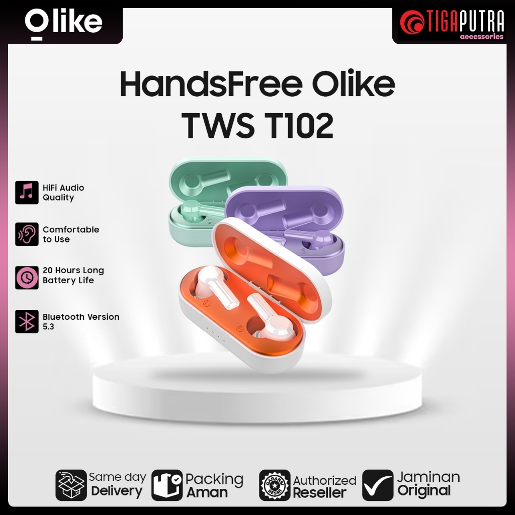 OLIKE TWS T102 Headset Bluetooth Earphone Wireless