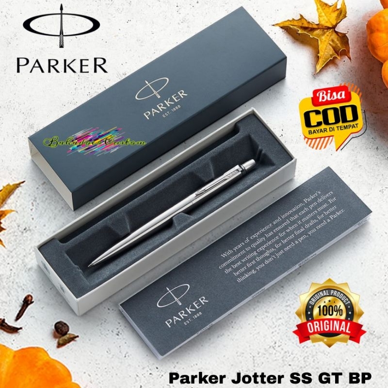 

PULPEN PARKER ORIGINAL NEW JOTTER STAINLESS STEEL CHROME COLOUR BALLPOINT GRATIS REQUEST CUSTOM GRAFIR NAMA ANDA ATAU LOGO DARI ANDA COCOK UNTUK PEMAKAIAN PRIBADI ATAU HADIAH MERCHANDISE PROMOSI