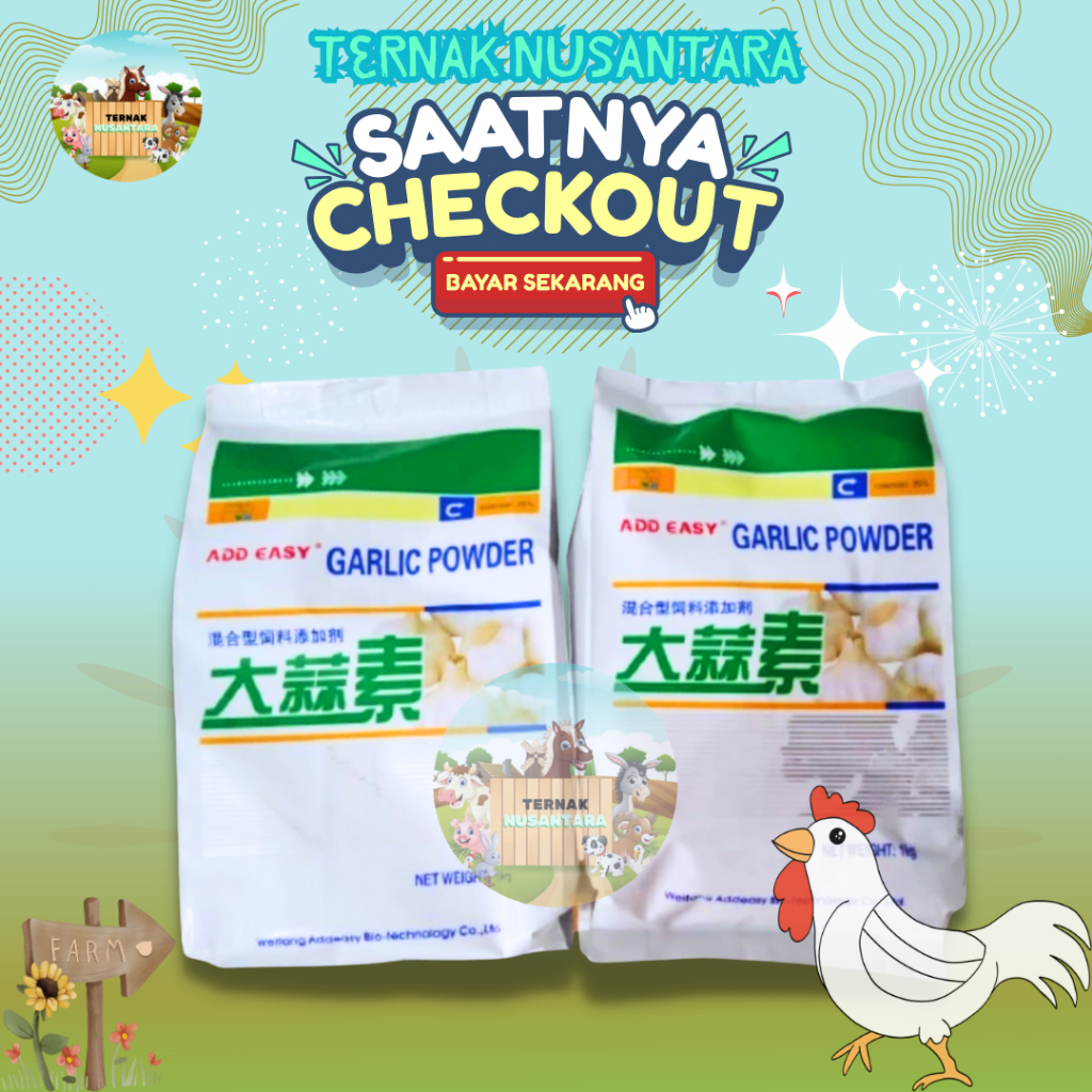 GARLICK POWDER WEIFANG 1 Kg- Garlic Powder Ruinom | TEPUNG BAWANG | BAWANG PUTIH | UNTUK TERNAK MAUP