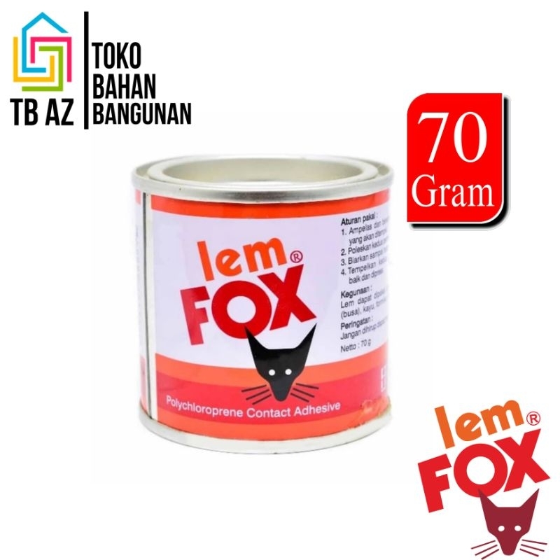

Lem Kuning Fox 70 gram Karpet Sendal Kayu HPL Aibon Serbaguna
