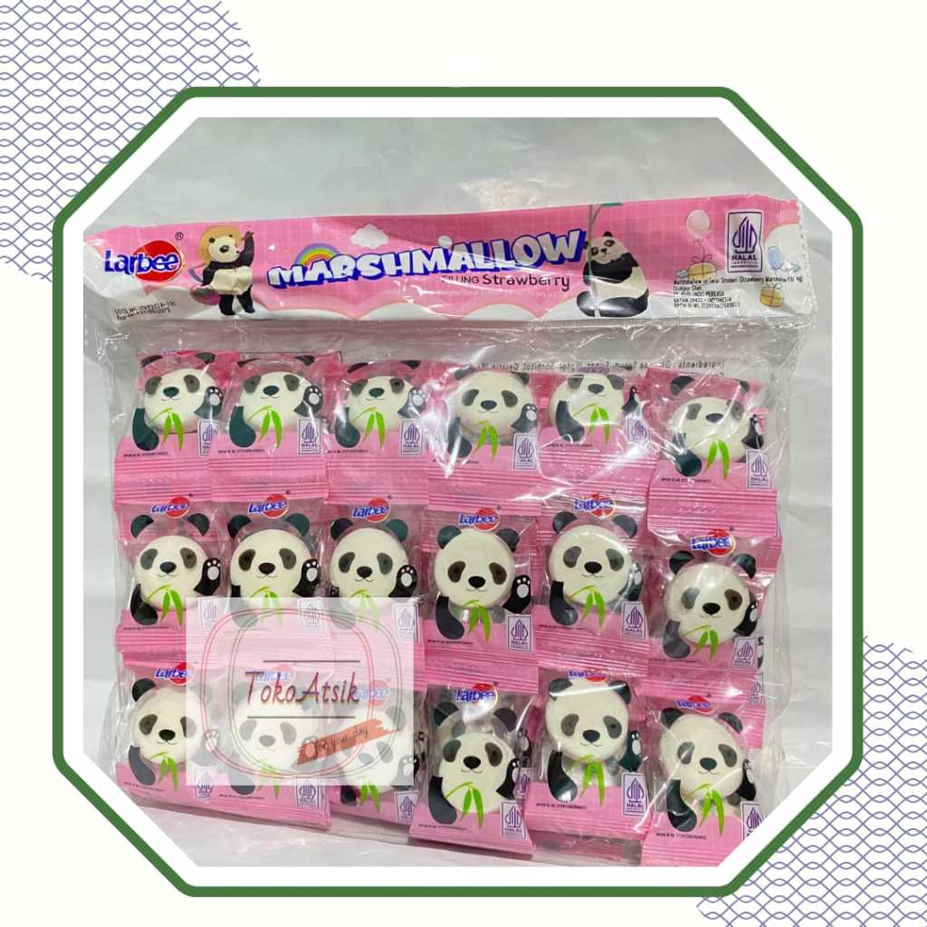 

LARBEE MARSHMALLOW PANDA FILLING VANILLA / STRAWBERRY / CHOCOLATE - MARSHMELLOW