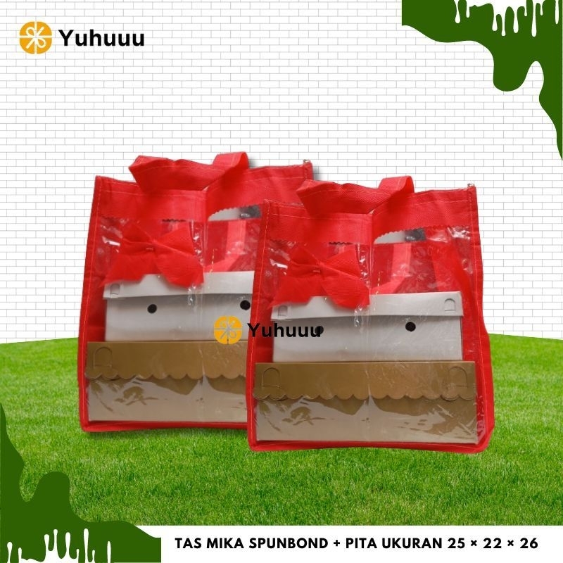 

Tas Mika Kain Spunbond Untuk Box Nasi Ukuran 20 × 20 22 × 22 Merah