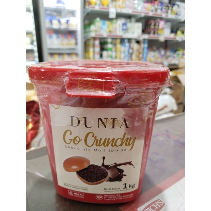 

Dunia Go Crunchy chocolate malt spread