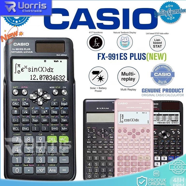 

ART T1J4 Kalkulator Scientific Casio ilmiah 991ESPlus Kalkulator Casio Scientific Calculator Casio Scientific