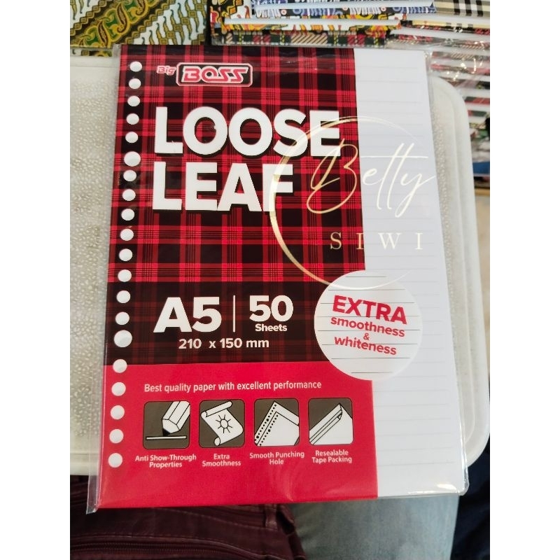 

Loose Leaf Big BOSS 210x150mm isi 50 lembar
